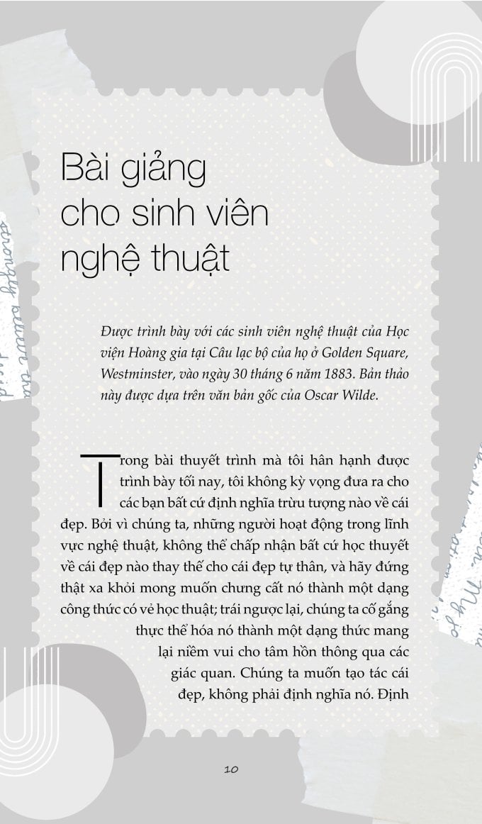 Nghệ Thuật Và Thợ Thủ Công (Tái Bản 2024) - Oscar Wilde