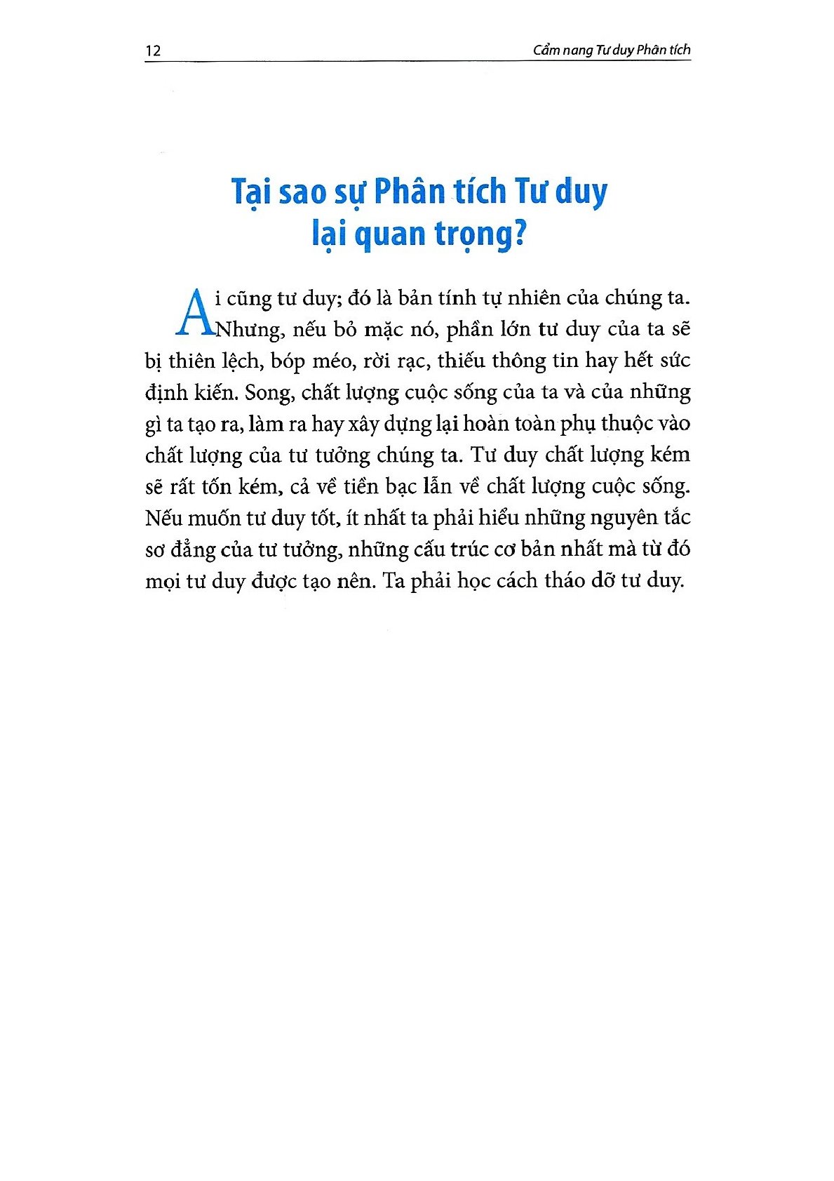 Cẩm Nang Tư Duy Phân Tích  - Richard Paul, Linda Elder