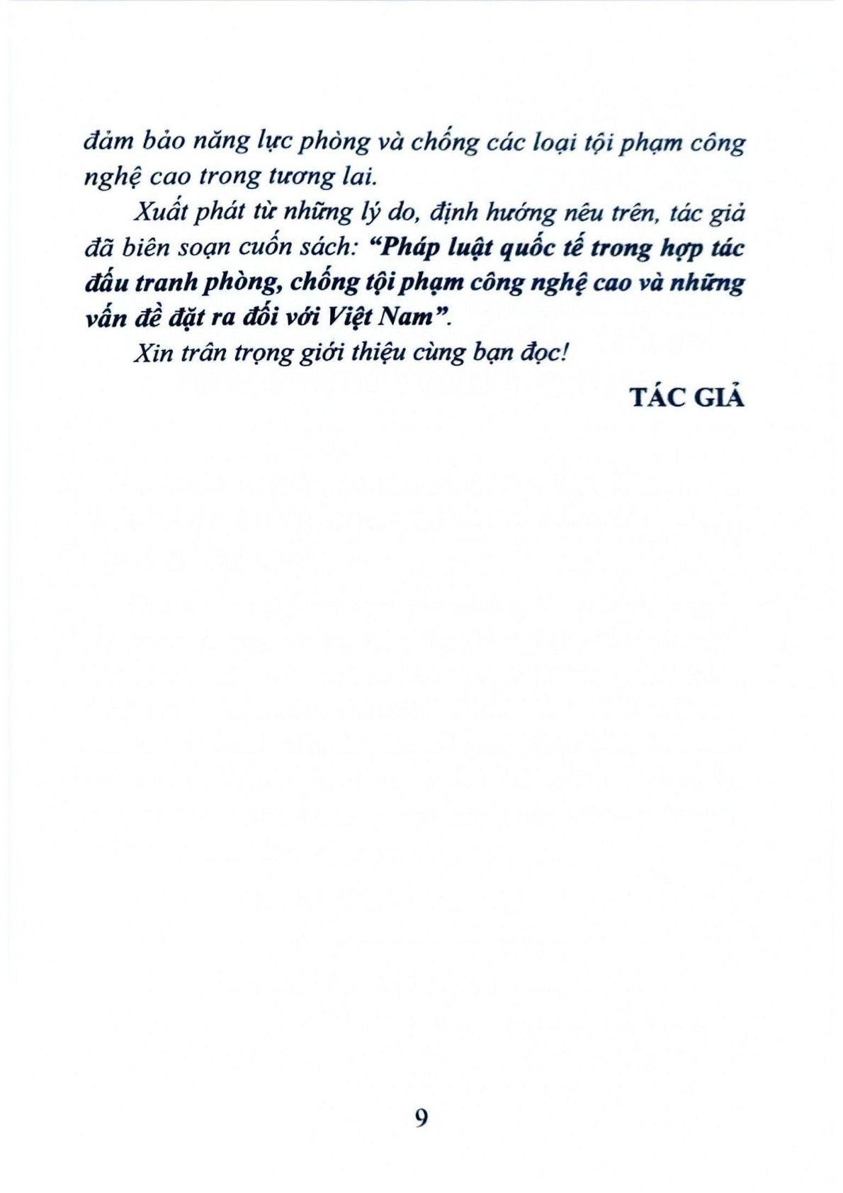 Pháp Luật Quốc Tế Trong Hợp Tác Đấu Tranh Phòng , Chống Tội Phạm Công Nghệ Cao  - TS. Đỗ Quí Hoàng