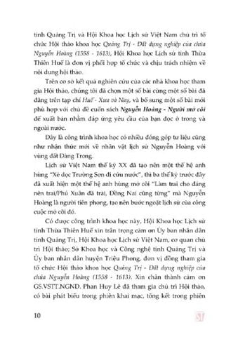  Nguyễn Hoàng - Người Mở Cõi (Xuất Bản Lần Thứ Ba) - GS.VSTT.NGND. Phan Huy Lê - PGS.TS Đỗ Bang (đồng chủ biên) (XB 2024) 