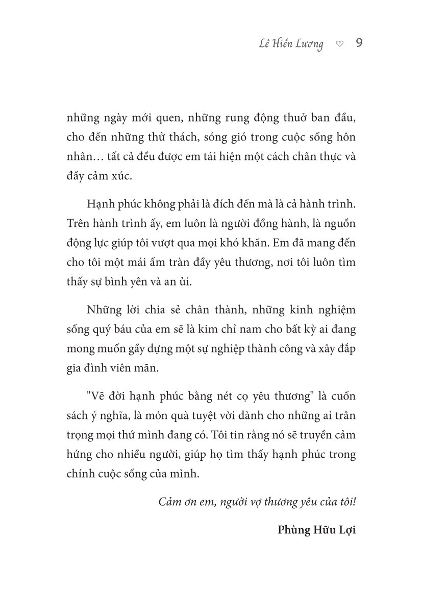 Vẽ Đời Hạnh Phúc Bằng Nét Cọ Yêu Thương - Lê Hiền Lương