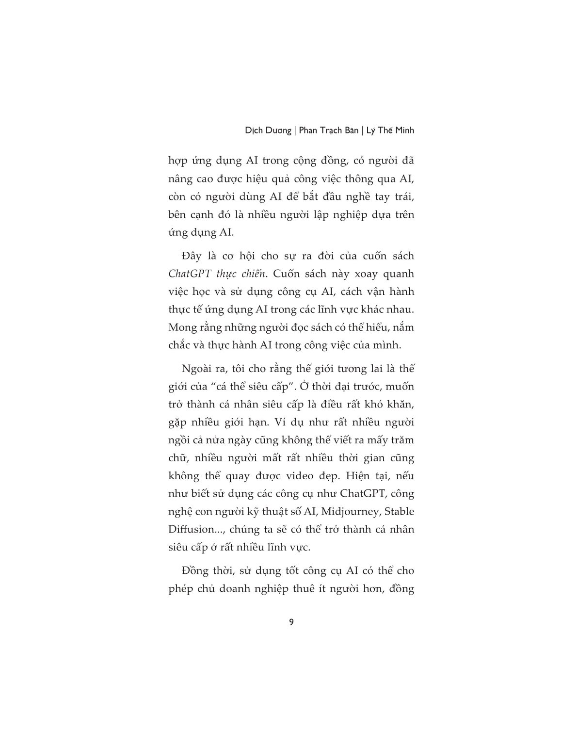 Chat GPT Thực Chiến - Dịch Dương, Phan Trách Bân, Lý Thế Minh
