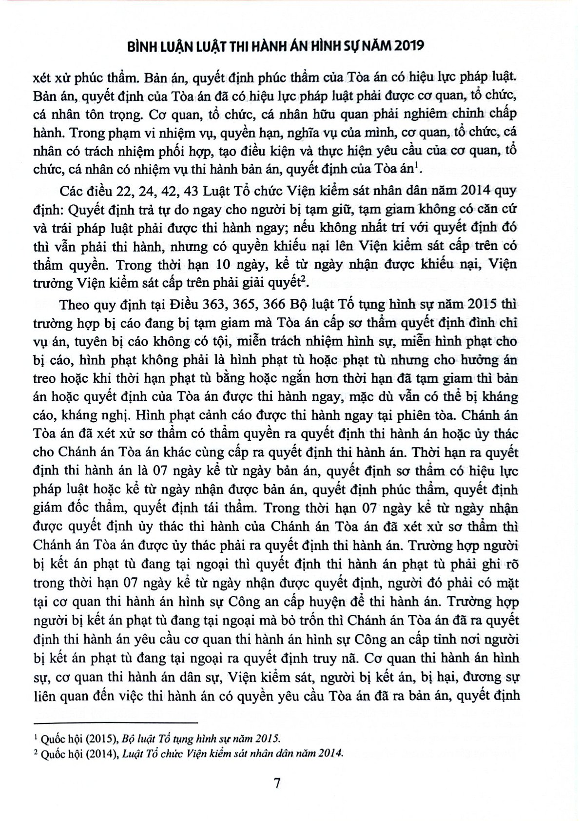 Bình Luận Luật Thi Hành Án Hình Sự Năm 2019 (Sách Chuyên Khảo) - Thượng tướng Lê Quý Vương