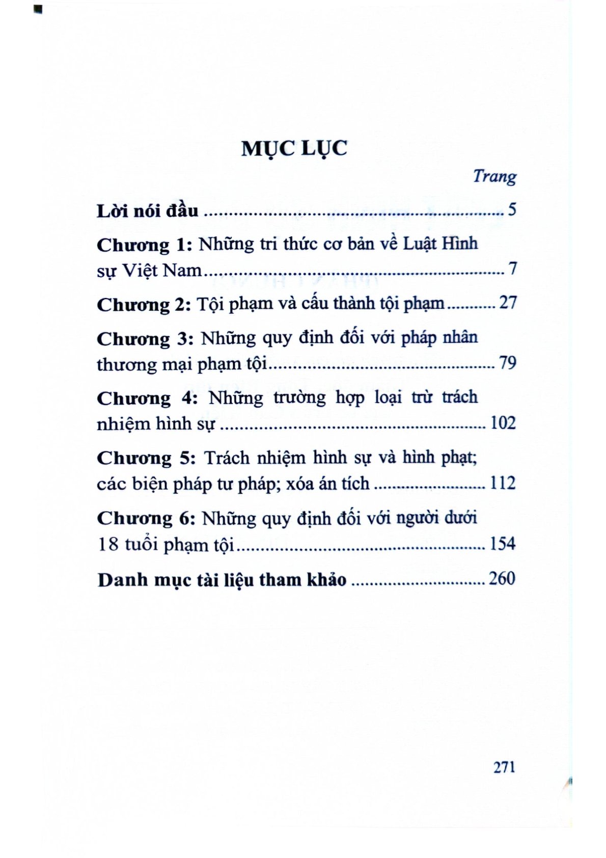 Trắc Nghiệm Luật Hình Sự Việt Nam (Phần Chung)  - TS.Đỗ Lường Thiện