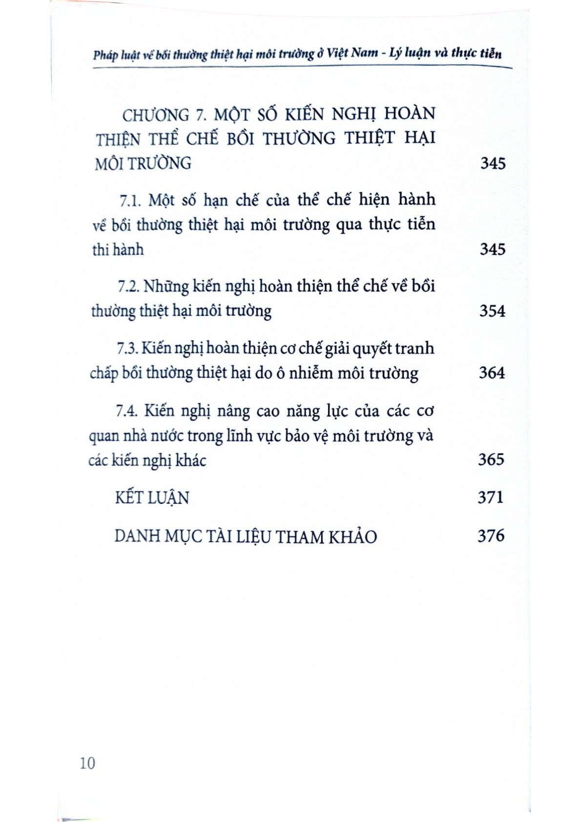 Pháp Luật Về Bồi Thường Thiệt Hại Môi Trường Ở Việt Nam - Lý Luận Và Thực Tiễn  - GS.TS. Lê hồng Hạnh - TS. Lê Đình Vinh