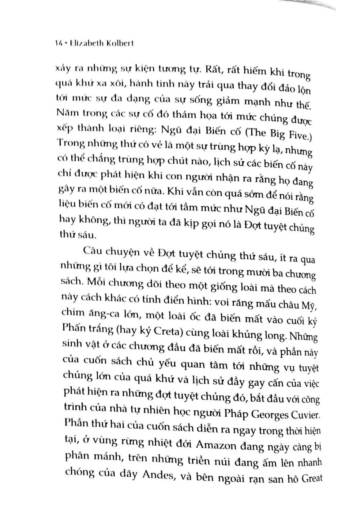 Đợt Tuyệt Chủng Thứ Sáu - The Sixth Extinction - Elizabeth Kolbert