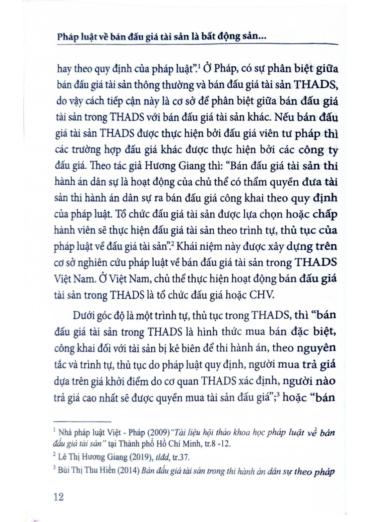 Pháp Luật Về Bán Đấu Giá Tài Sản Là Bất Động Sản Trong Thi Hành Án Dân Sự Ở Việt Nam  - PGS.TS.Trần Đức Lương - TS. Nguyễn Thị Thúy Hằng