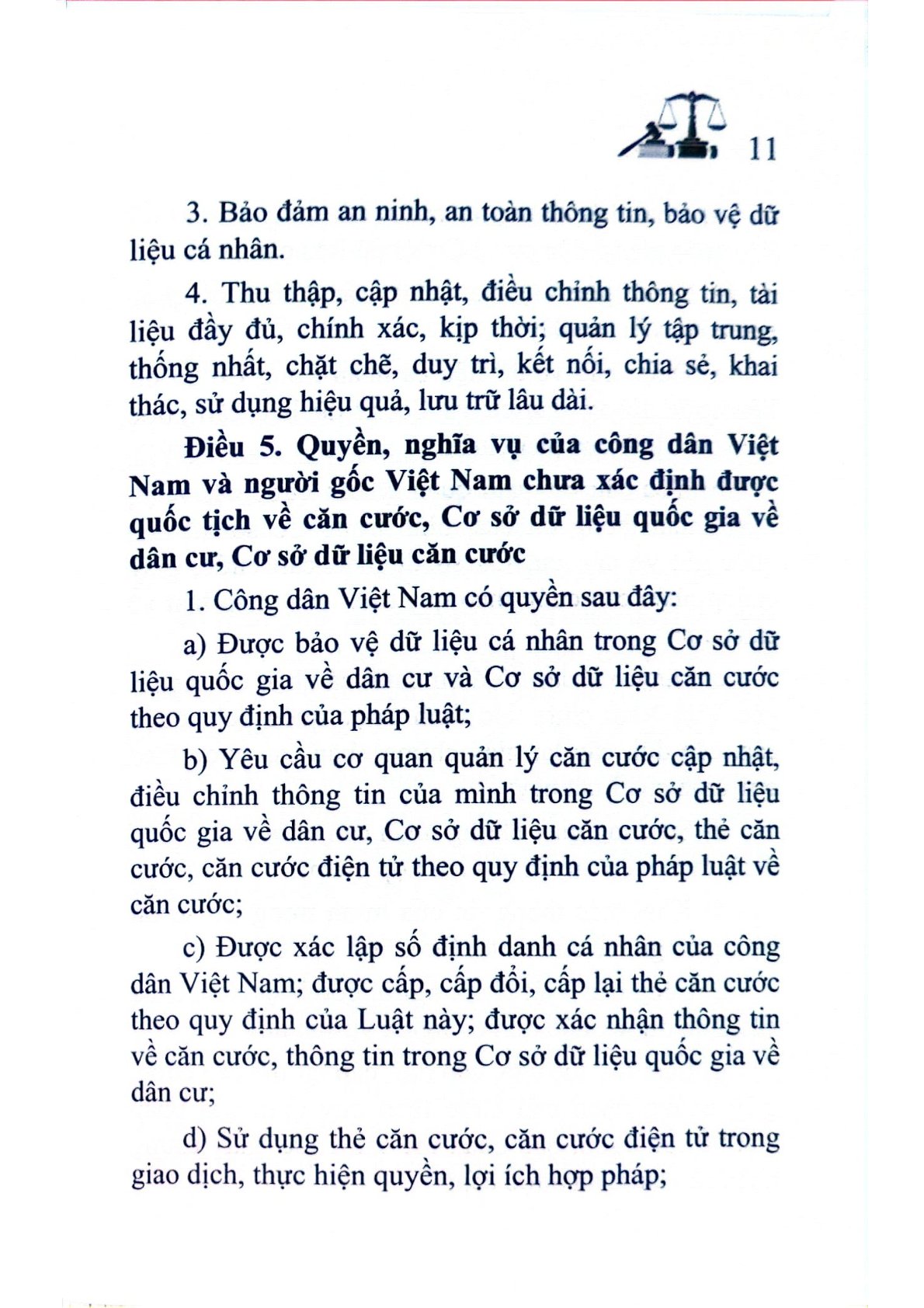 Luật Căn Cước - Quốc hội