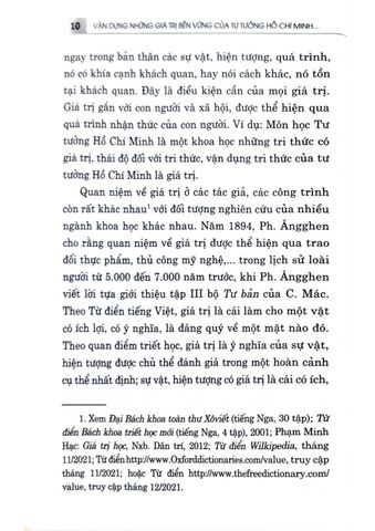  Vận Dụng Những Giá Trị Bền Vững Của Tư Tưởng Hồ Chí Minh Trong Bảo Vệ Nền Tảng Tư Tưởng Của Đảng - TS. Lê Trung Kiên 
(chủ biên) (XB 2024) 