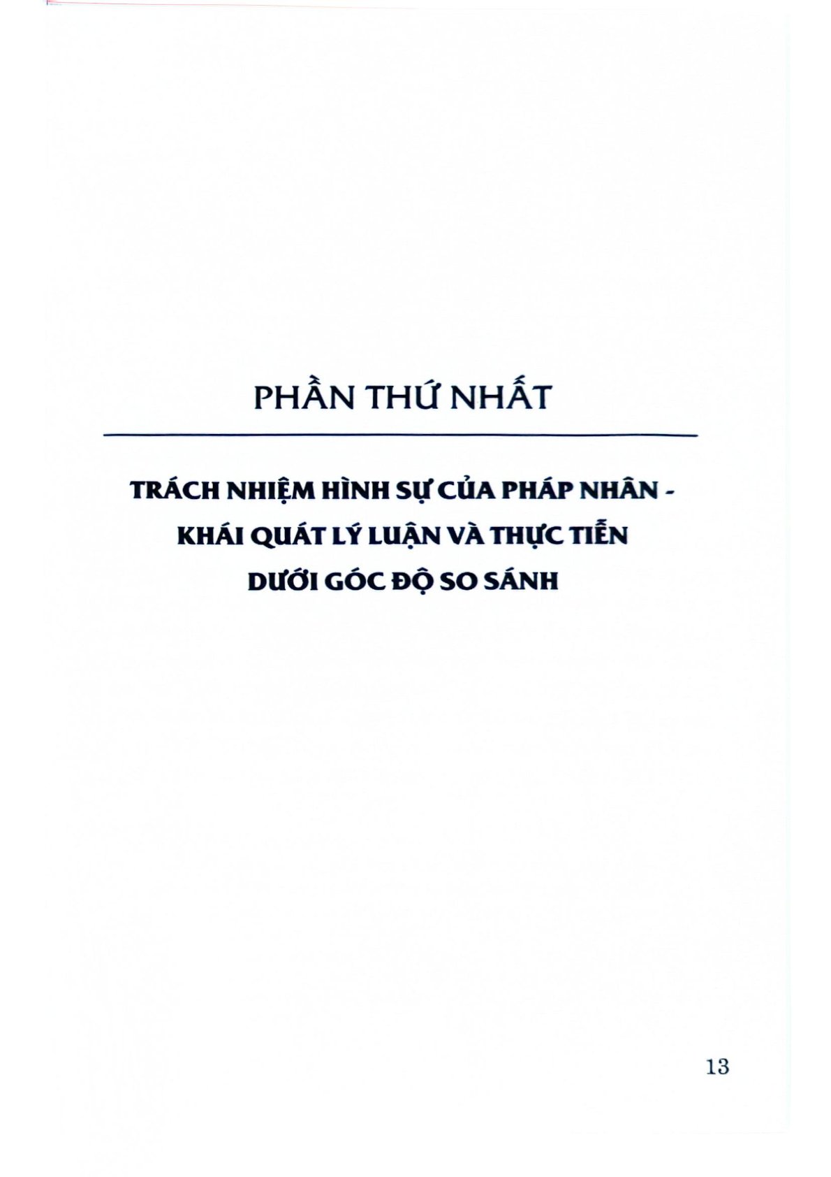 Trách Nhiệm Hình Sự Của Pháp Nhân Thương Mại -Nhận Thức Cần Thống Nhất?  - GS.TS Nguyễn Ngọc Hòa