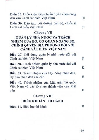  Luật Cảnh Sát Biển Việt Nam - Quốc Hội 