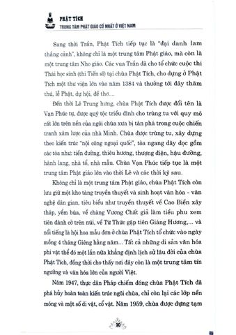  Phật Tích : Trung Tâm Phật Giáo Cổ Nhất Ở Việt Nam - Thượng tọa, TS. Thích Đức Thiện - ThS. Nguyễn Thái Bình (Đồng chủ biên) (CTQG) 