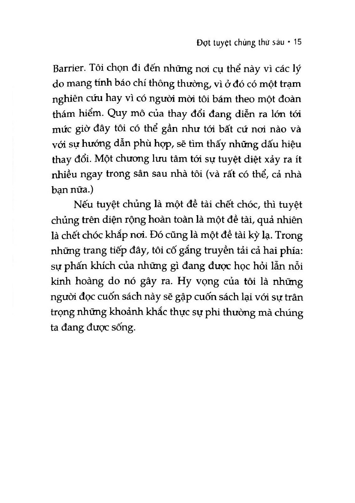 Đợt Tuyệt Chủng Thứ Sáu - The Sixth Extinction - Elizabeth Kolbert