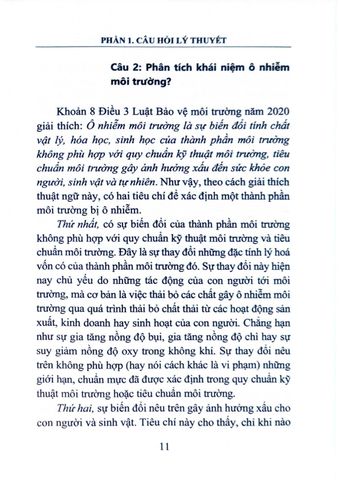  Hướng Dẫn Ôn Tập Luật Môi Trường - PGS.TS. Vũ Thị Duyên Thủy (Chủ biên) 