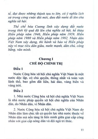  Hiến Pháp Nước Cộng Hòa Xã Hội Chủ Nghĩa Việt Nam (Các Bản Hiến Pháp Năm 2013 - 1992 - 1980 - 1959 - 1946) 