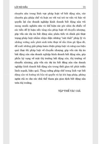  Pháp Luật Về Chuyển Nhượng, Góp Vốn Các Dự Án Bất Động Sản Của Doanh Nghiệp Kinh Doanh Bất Động Sản (Sách Chuyên Khảo) - PGS.TS Nguyễn Thị Nga (chủ biên) (XB 2024) 