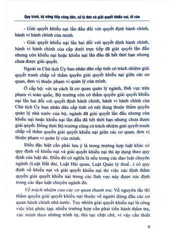  Quy Trình, Kỹ Năng Tiếp Công Dân, Xử Lý Đơn Và Giải Quyết Khiếu Nại, Tố Cáo Kèm Theo Luật, Các Văn Bản Hướng Dẫn Thi Hành Và Biểu Mẫu  - TS. Đinh Văn Minh 