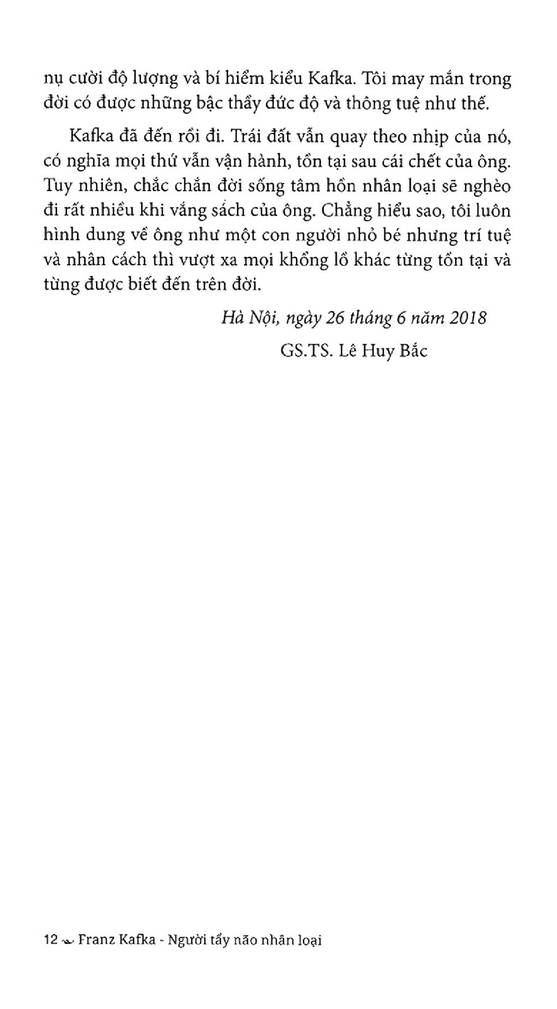 Franz Kafka - Người Tẩy Não Nhân Loại - Tái Bản - Lê Huy Bắc