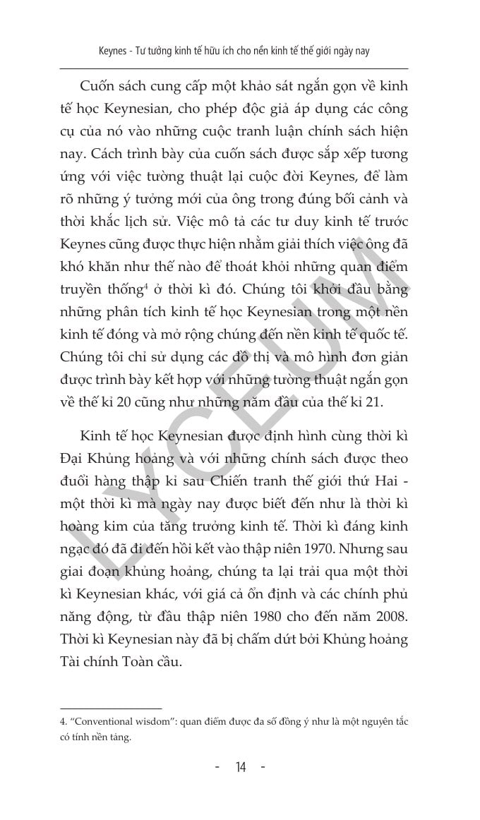 Keynes – Tư Tưởng Kinh Tế Hữu Ích Cho Nền Kinh Tế Thế Giới Ngày Nay  - Peter Temin & David Vines