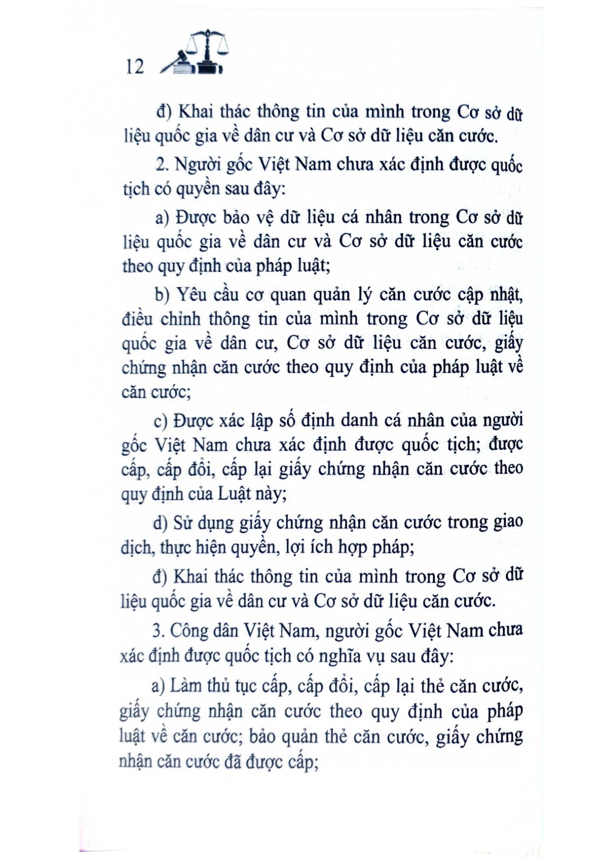 Luật Căn Cước - Quốc hội