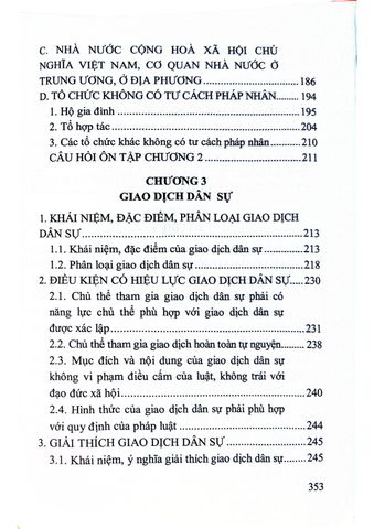  Nhập Môn Luật Dân Sự - Sách Chuyên Khảo  - PGS.TS Phùng Trung Tập
 - TS. Kiều Thị Thùy Linh 