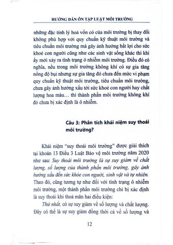  Hướng Dẫn Ôn Tập Luật Môi Trường - PGS.TS. Vũ Thị Duyên Thủy (Chủ biên) 
