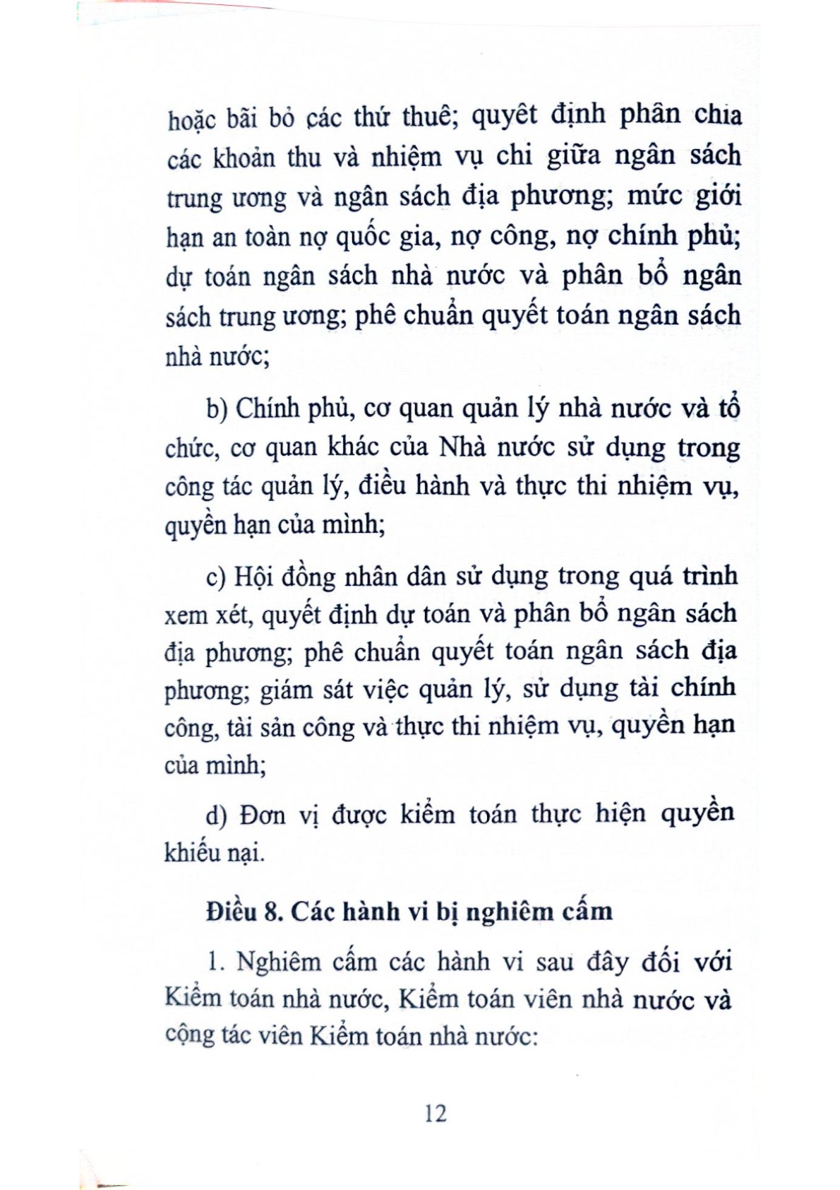 Luật Kiểm Toán Nhà Nước (Sửa Đổi, Bổ Sung Năm 2019) - Quốc hội