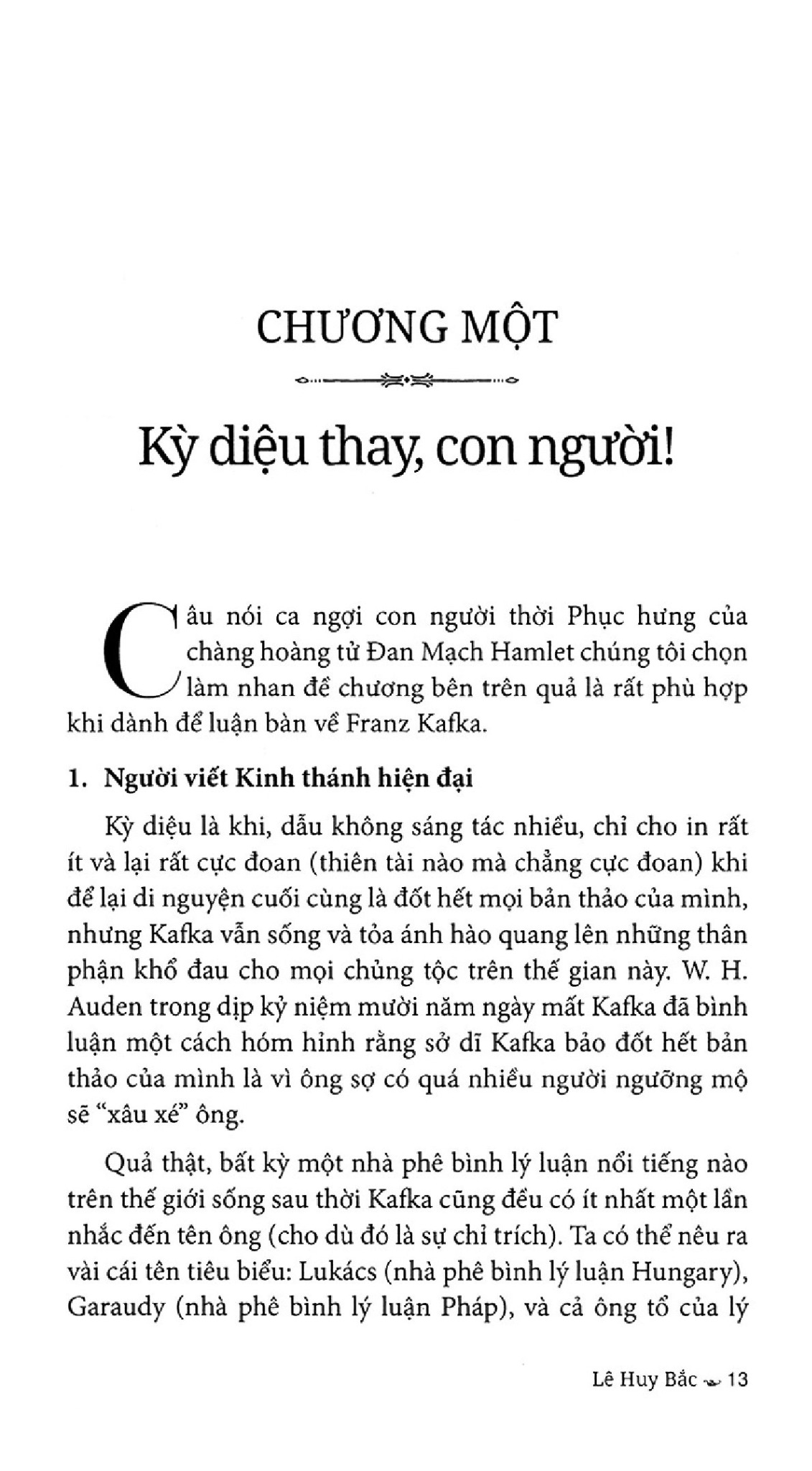 Franz Kafka - Người Tẩy Não Nhân Loại - Tái Bản - Lê Huy Bắc