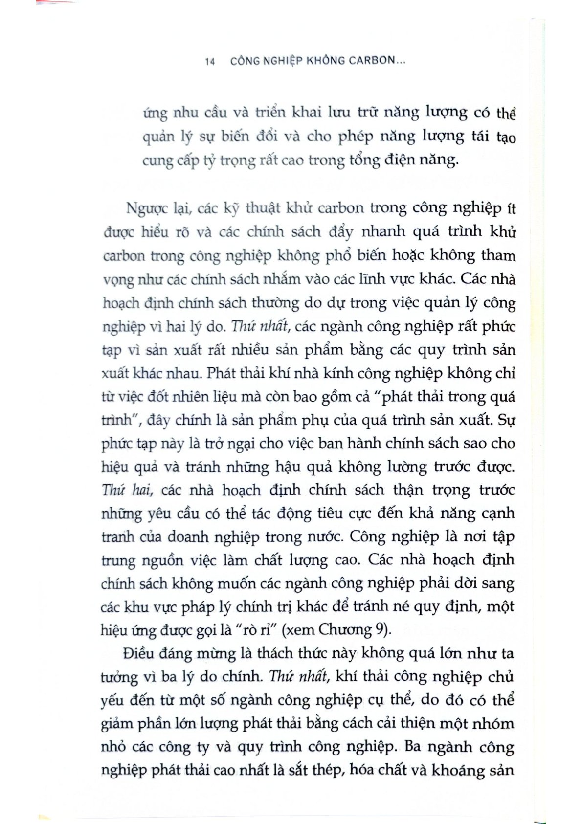 Công Nghiệp Không Carbon: Chuyển Đổi Công Nghệ Và Chính Sách Để Đạt Được Thịnh Vượng Bền Vững - Jeffrey Rissman