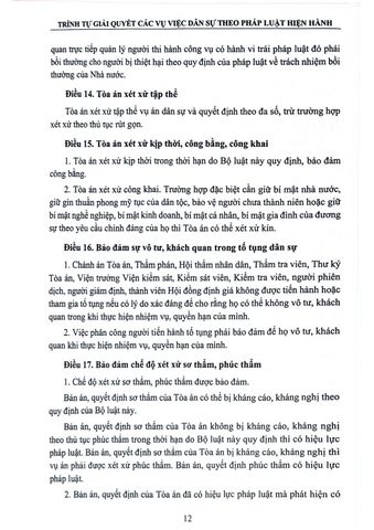  Trình Tự Giải Quyết Các Vụ Việc Dân Sự Theo Pháp Luật Hiện Hành  - ThS.NCS.Tạ Đình Tuyên 