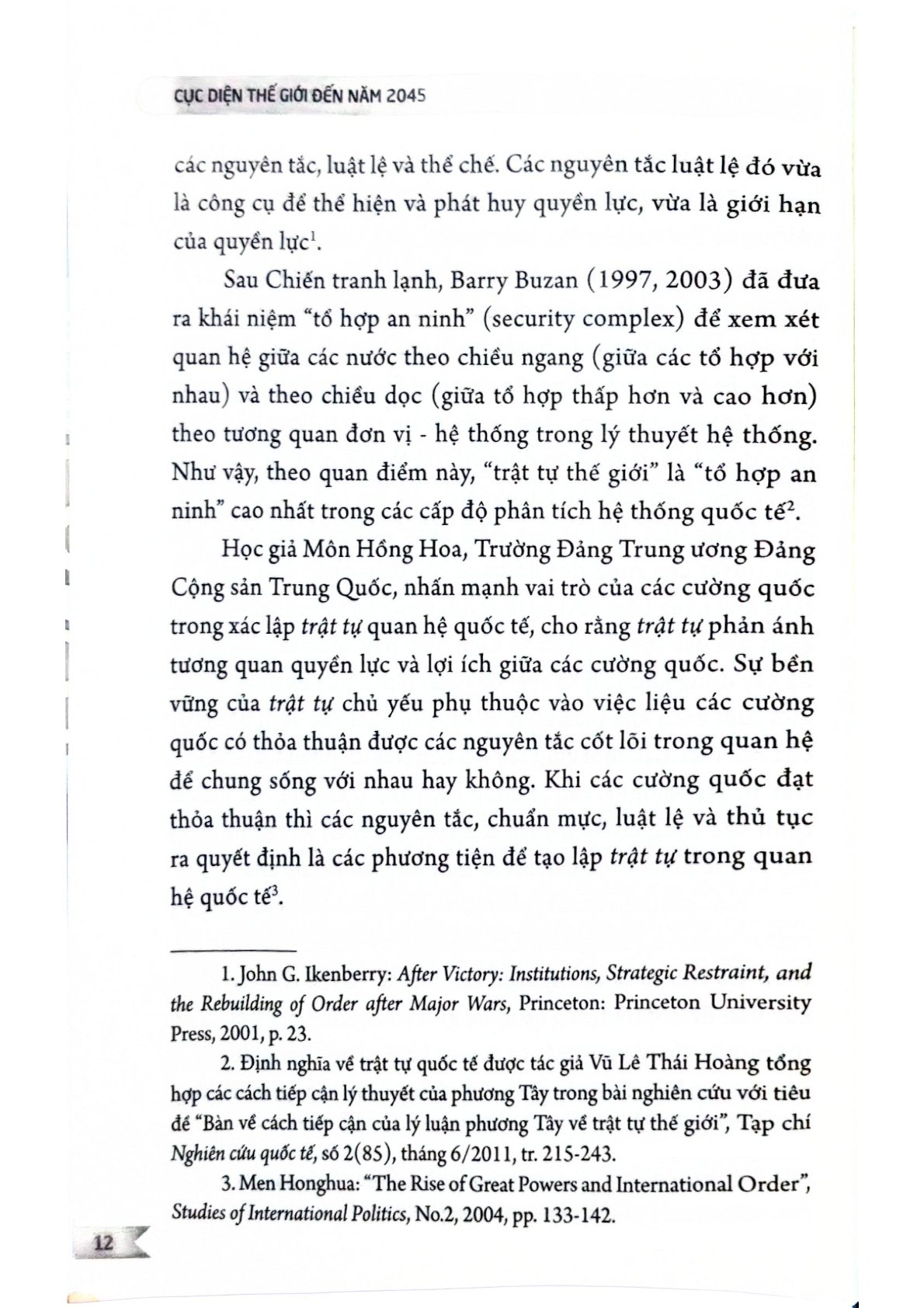 Cục Diện Thế Giới Đến Năm 2045 - TS. Nguyễn Minh Vũ 
(Chủ biên) (CTQG)