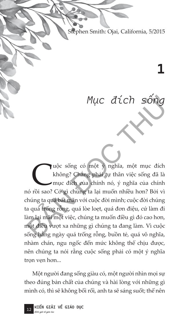 Kiến Giải Về Giáo Dục - J. Krishnamurti