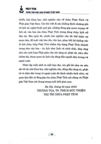  Phật Tích : Trung Tâm Phật Giáo Cổ Nhất Ở Việt Nam - Thượng tọa, TS. Thích Đức Thiện - ThS. Nguyễn Thái Bình (Đồng chủ biên) (CTQG) 