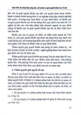  Quy Trình, Kỹ Năng Tiếp Công Dân, Xử Lý Đơn Và Giải Quyết Khiếu Nại, Tố Cáo Kèm Theo Luật, Các Văn Bản Hướng Dẫn Thi Hành Và Biểu Mẫu  - TS. Đinh Văn Minh 