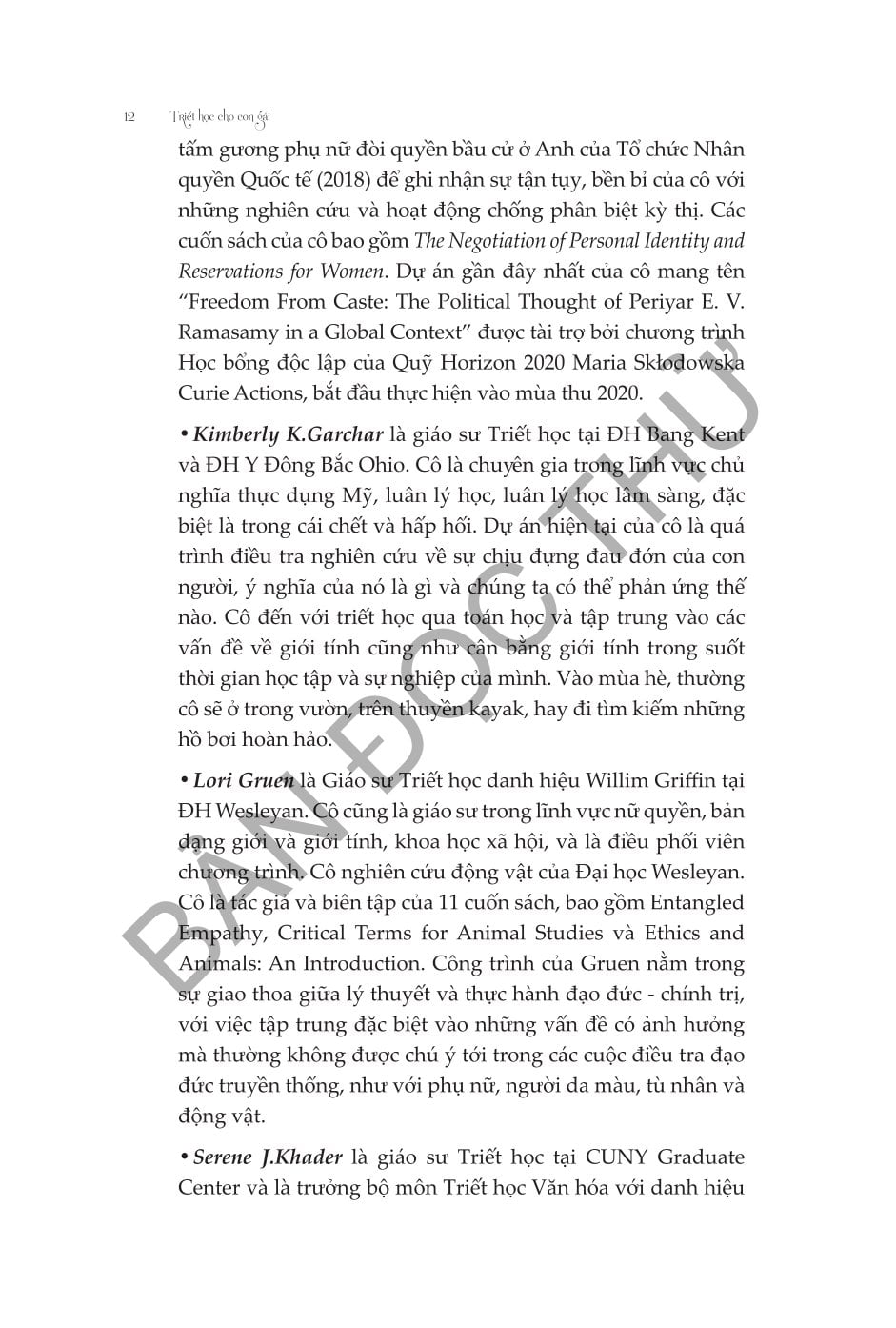 Triết Học Cho Con Gái - Melissa M. Shew & Kimberly K. Garchar