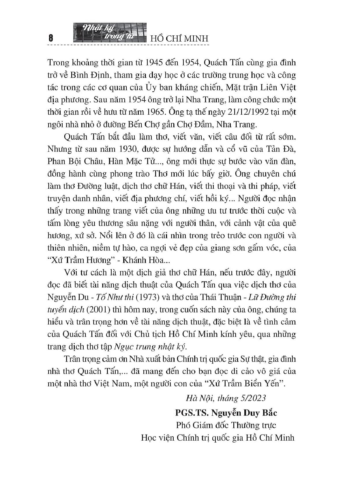 Nhật Ký Trong Tù - Hồ Chí Minh