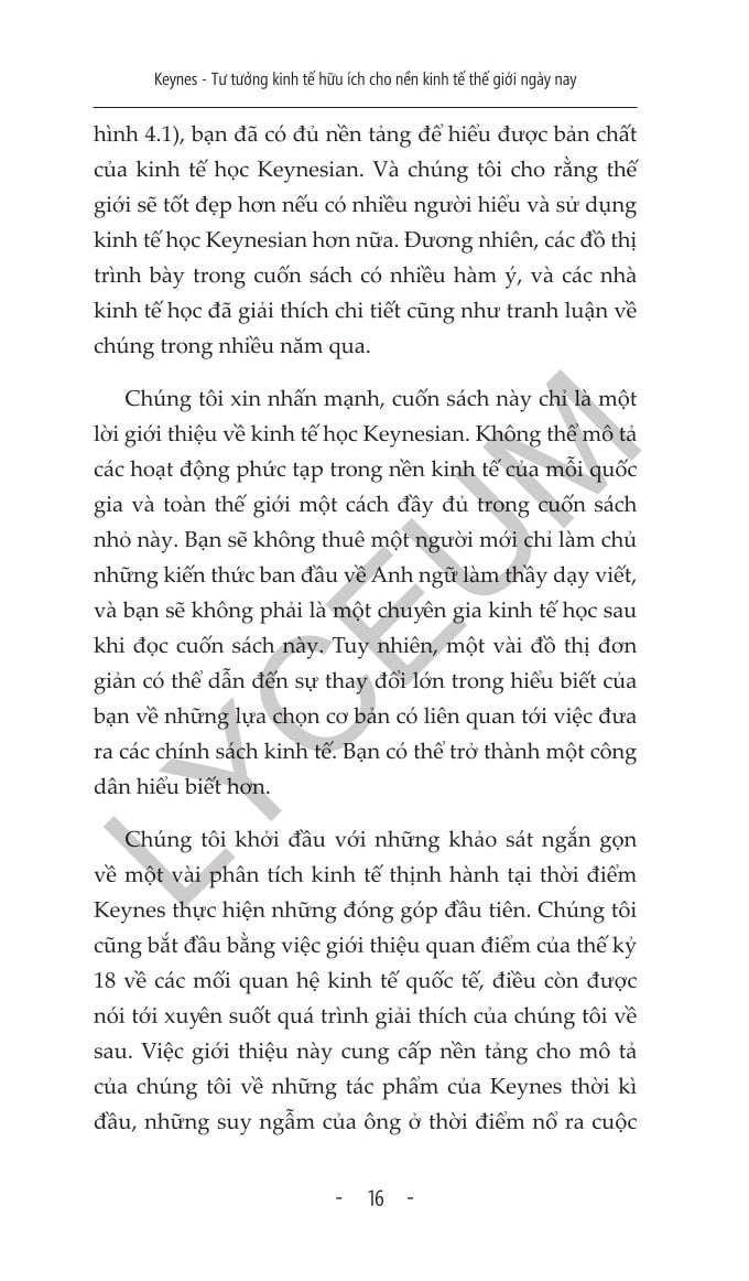 Keynes – Tư Tưởng Kinh Tế Hữu Ích Cho Nền Kinh Tế Thế Giới Ngày Nay  - Peter Temin & David Vines