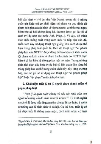  Triết Lý Xử Lý Người Chưa Thành Niên Vi Phạm Và Thực Tiễn Xây Dựng Pháp Luật Trên Thế Giới ( Sách Chuyên Khảo) - TS. Đào Lệ Thu 