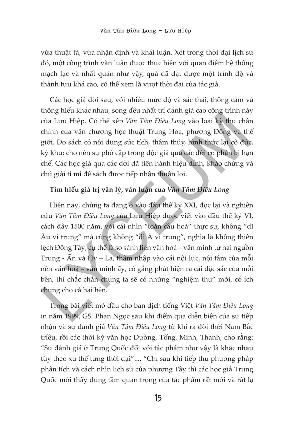 Văn Tâm Điêu Long - Tư Tưởng Mỹ Học Kinh Điển Trung Hoa - Lưu Hiệp