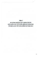 So Sánh Bộ Luật Tố Tụng Hình Sự 2003 Và 2015  - TS.Đỗ Đức Hồng Hà  ( Chủ biên)