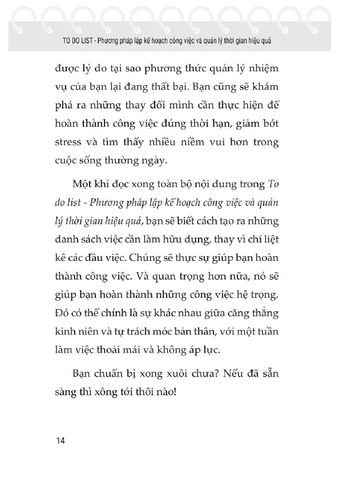  Do You List - Phương Pháp Lập Kế Hoạch Công Việc Và Quản Lý Thời Gian Hiệu Quả 