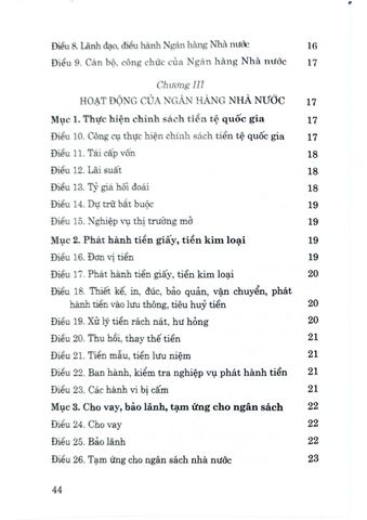  Luật Ngân Hàng Nhà Nước Việt Nam (Hiện Hành) (Sửa Đổi, Bổ Sung 2022) - Quốc hội (XB 2024) 