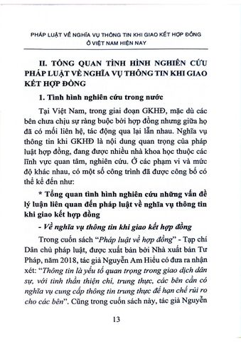  Pháp Luật Về Nghĩa Vụ Thông Tin Khi Giao Kết Hợp Đồng Ở Việt Nam Hiện Nay  - TS.Đỗ Thị Hoa 