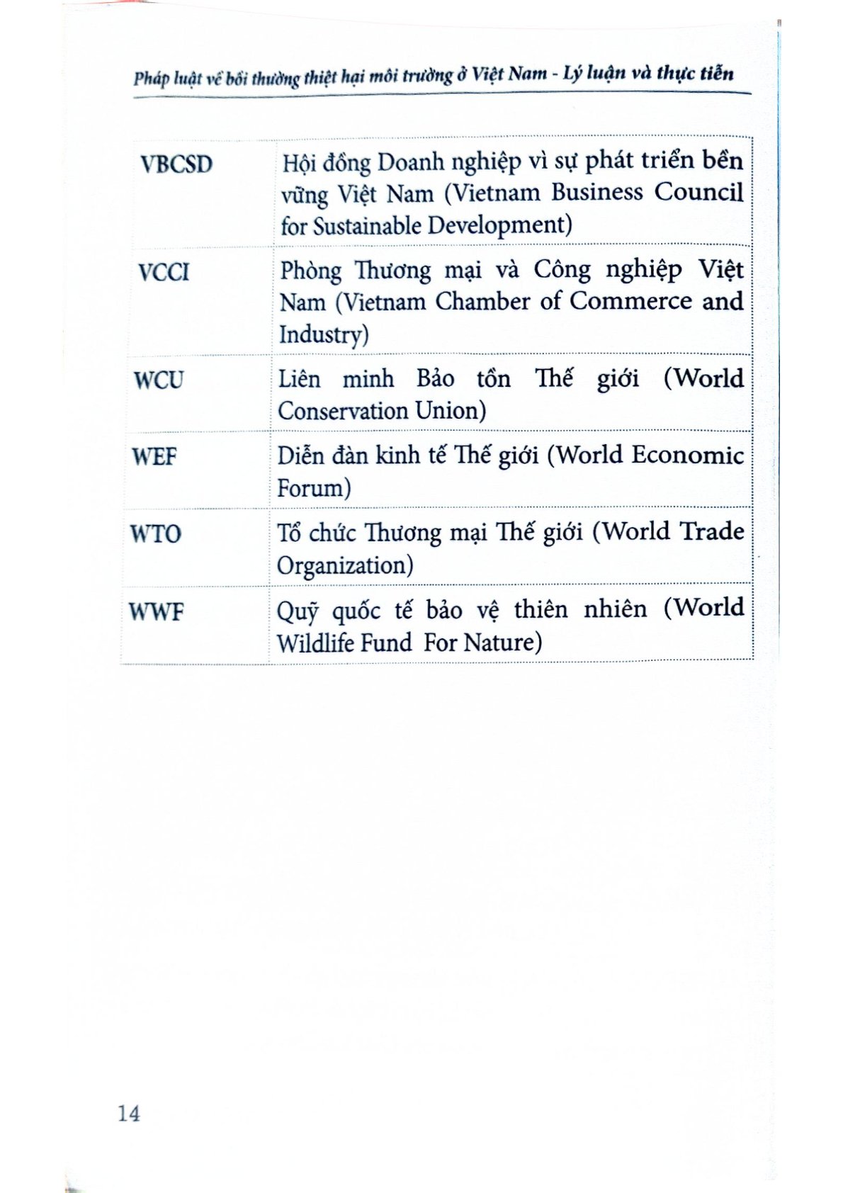 Pháp Luật Về Bồi Thường Thiệt Hại Môi Trường Ở Việt Nam - Lý Luận Và Thực Tiễn  - GS.TS. Lê hồng Hạnh - TS. Lê Đình Vinh