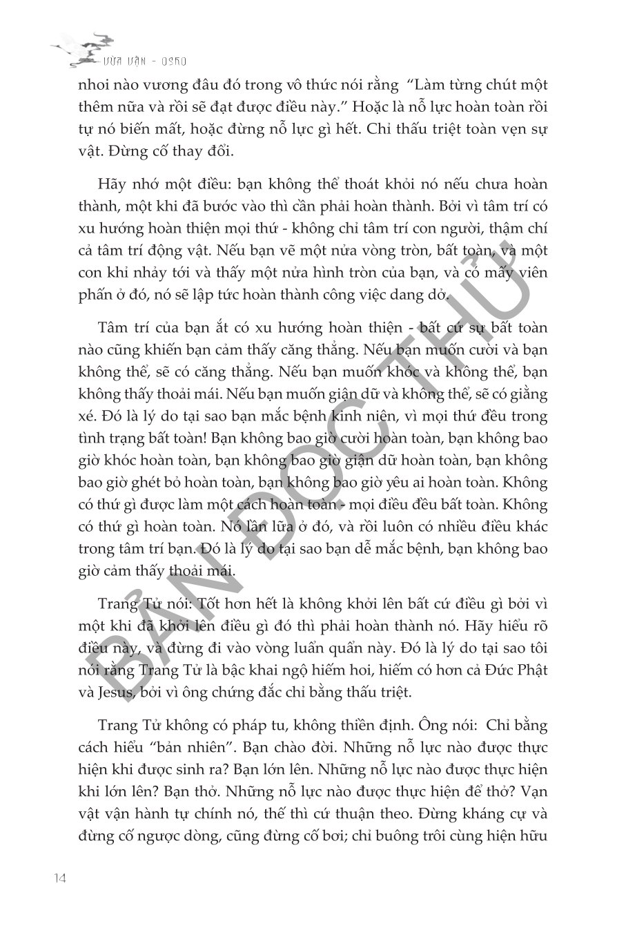 Vừa Vặn - Thuận Theo Lẽ Tự Nhiên - Một Diễn Giải Tinh Thần Về Trang Tử - Osho