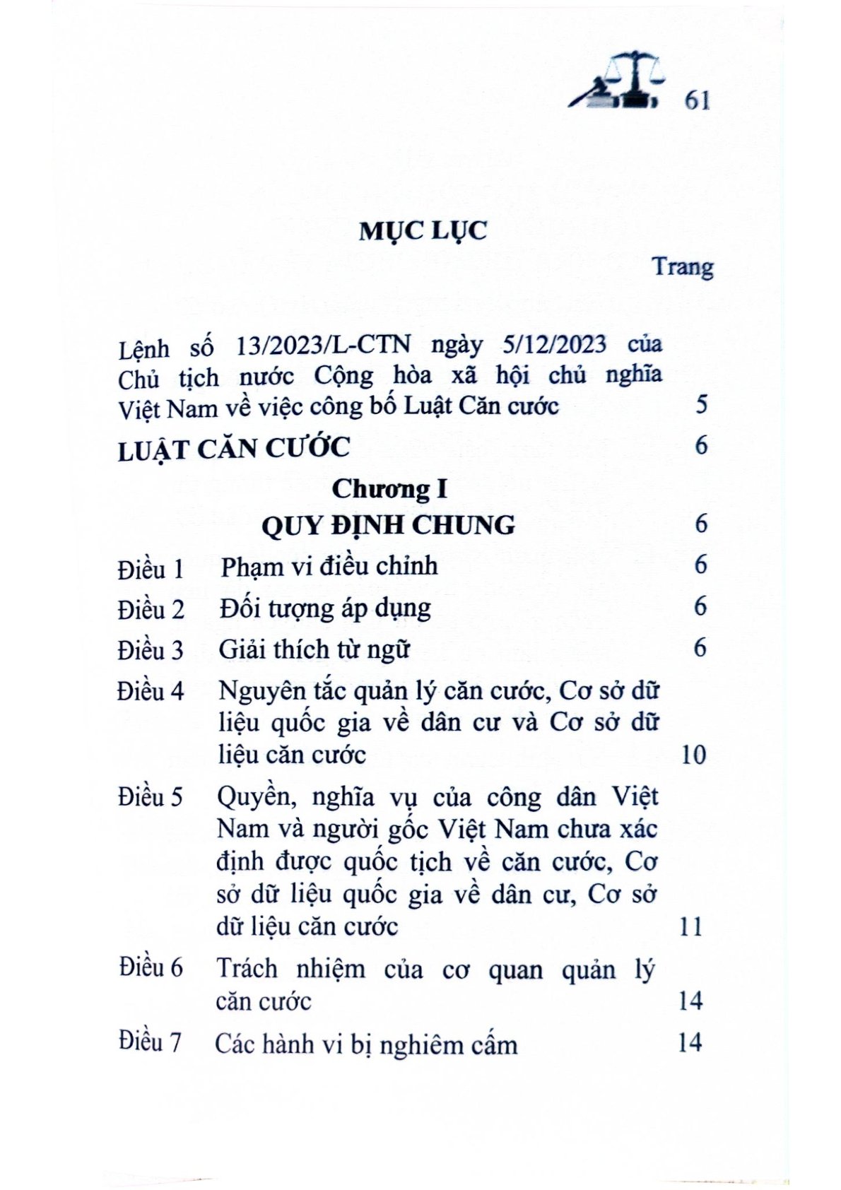 Luật Căn Cước - Quốc hội