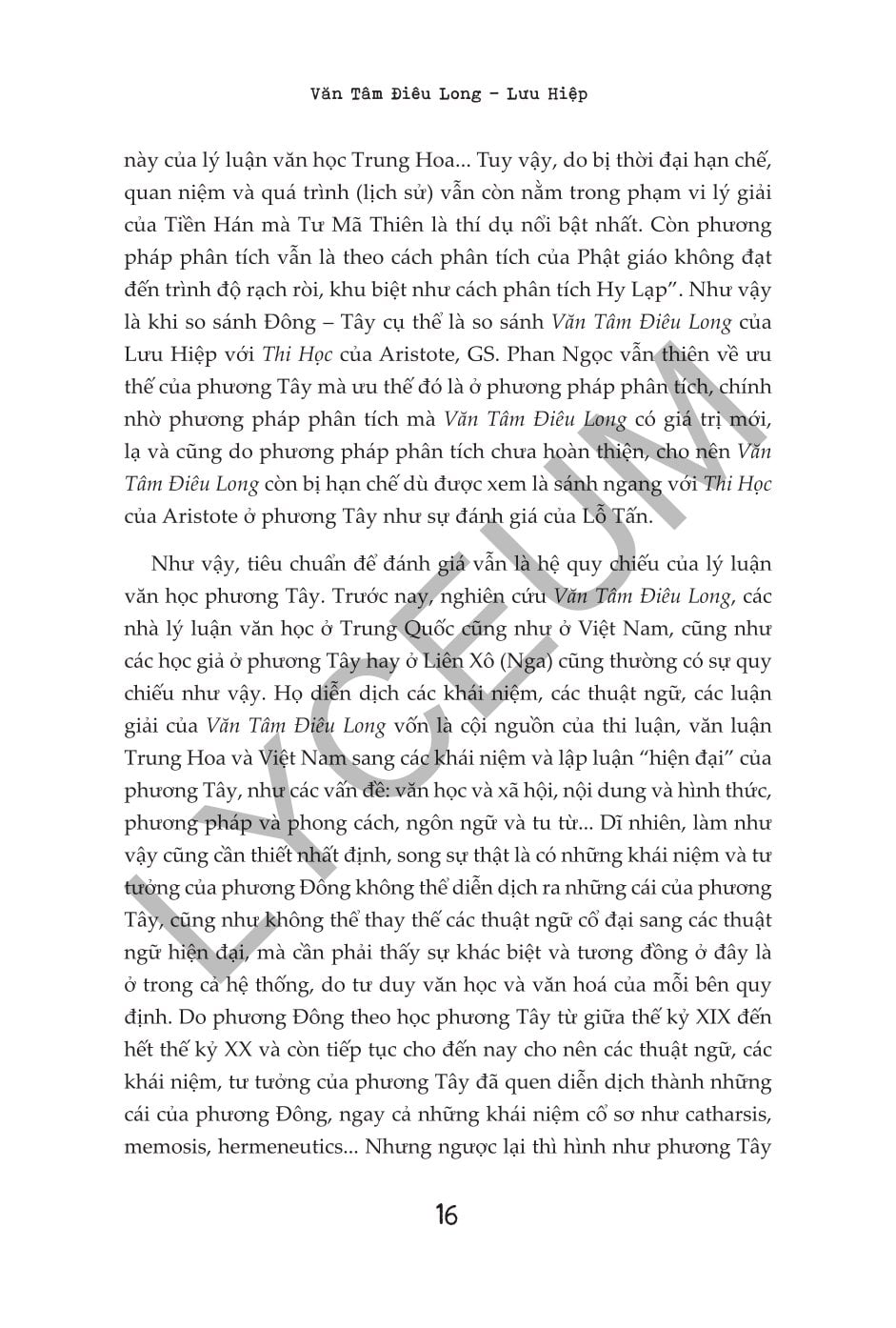 Văn Tâm Điêu Long - Tư Tưởng Mỹ Học Kinh Điển Trung Hoa - Lưu Hiệp