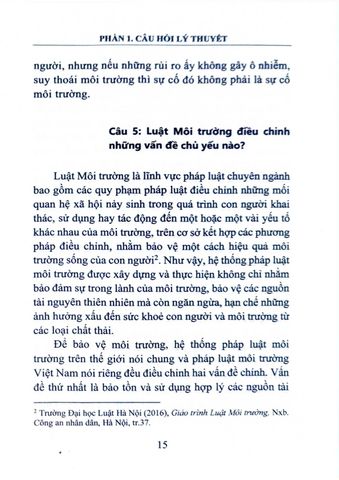  Hướng Dẫn Ôn Tập Luật Môi Trường - PGS.TS. Vũ Thị Duyên Thủy (Chủ biên) 