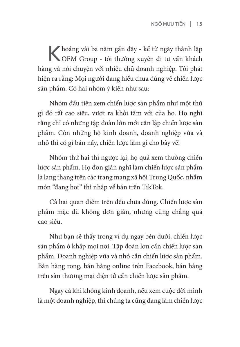 Chiến Lược Sản Phẩm - 4 Cấp Tư Duy Để Tạo Sản Phẩm Kinh Doanh Hiệu Quả Và Có Lợi Nhuận Bền Vững - Ngô Mưu Tiến