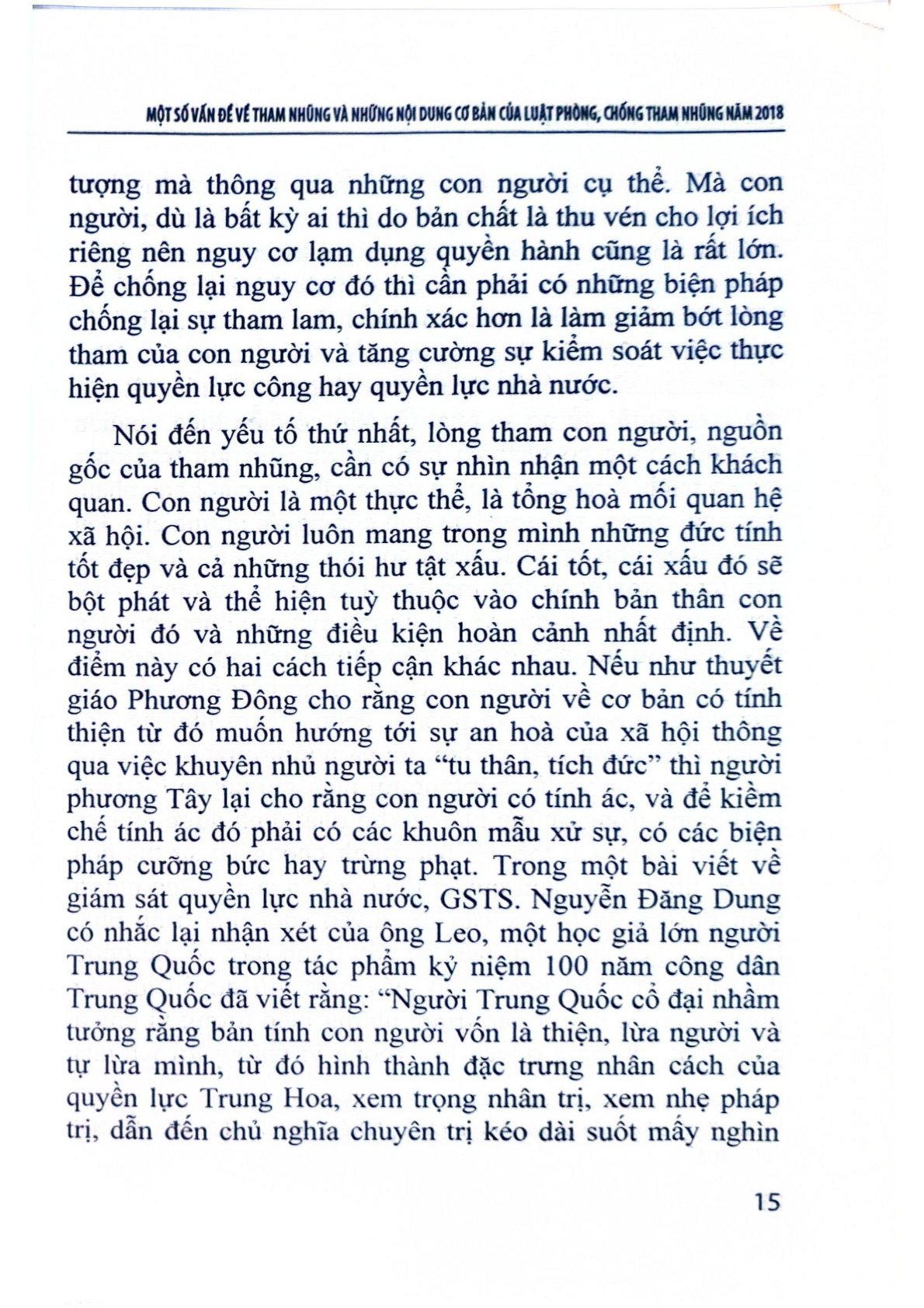 Một Số Vấn Đề Về Tham Nhũng Và Nhũng Nội Dung Cơ Bản Của Luật Phòng, Chống Tham Nhũng Năm 2018  - TS. Đinh Văn Minh